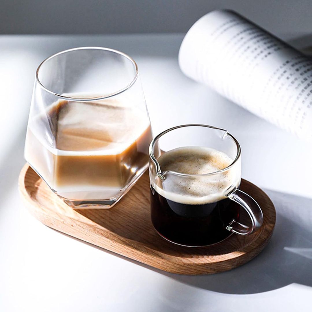 Set van 2 BrewÉlan – Elegant Dubbelwandige Espressoglazen met Functionele Finesse
