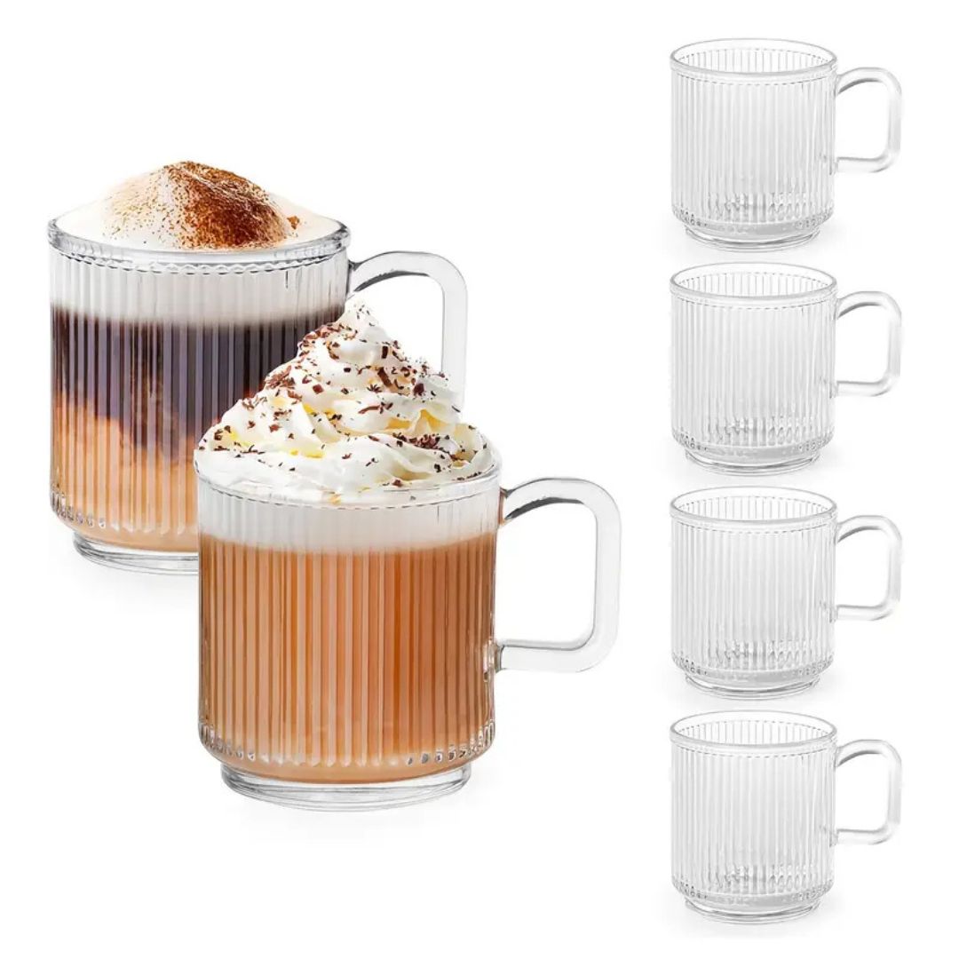 GlassÉlan – Elegant Dubbelwandige Koffiemokken van Kristalhelder Glas voor Stijlvolle Koffiemomenten