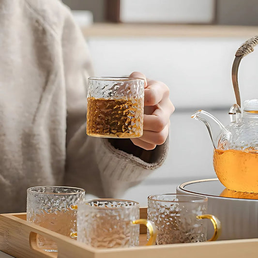 ZenAura – verfijnd Glazen Theeservies met Oosterse Elegantiesfeer