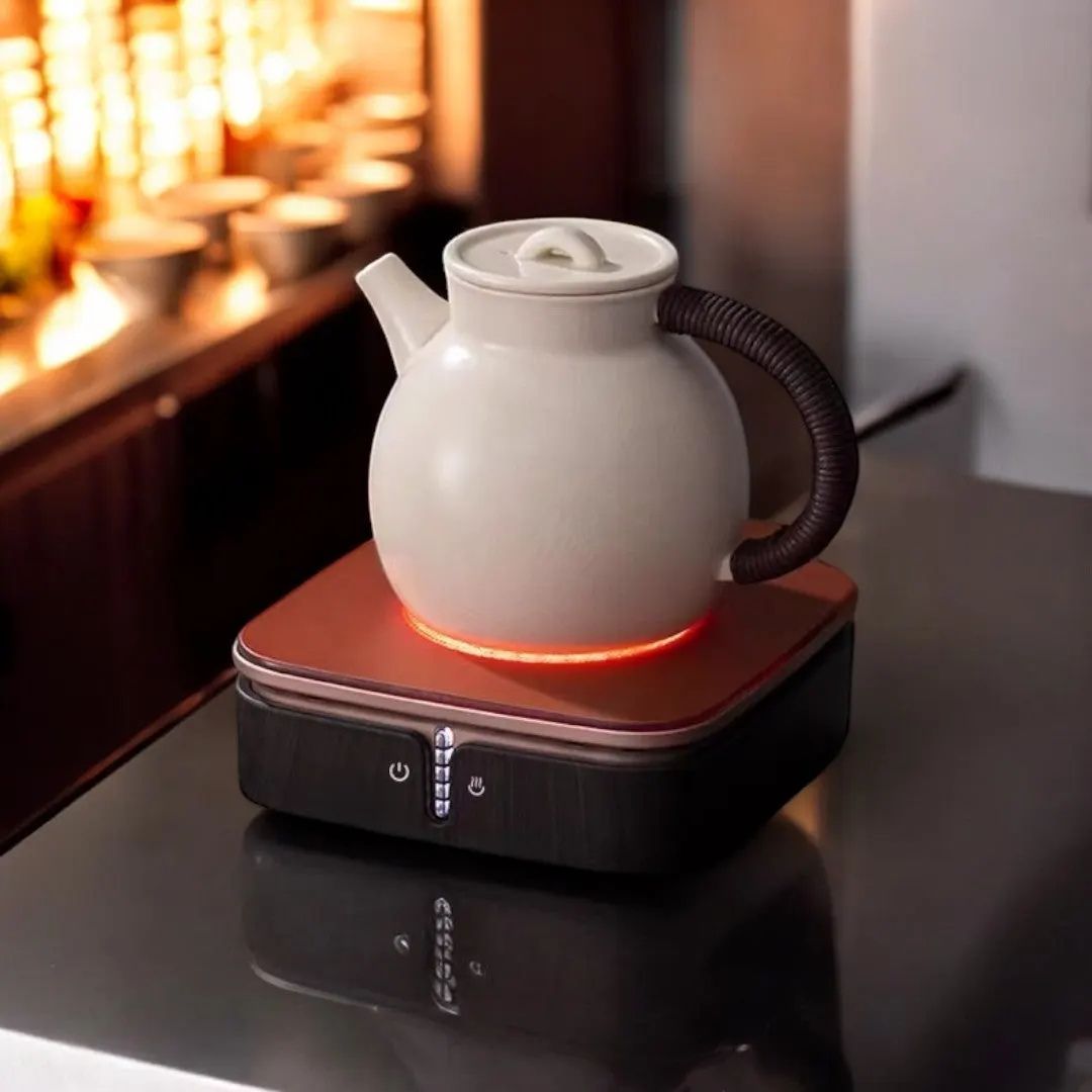 ZenBoil – Elegante Keramische Warmteplaat met Stil Verwarmingsdesign voor een Rustgevend Theemoment