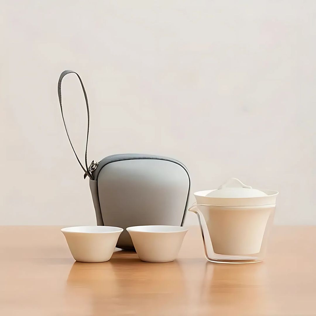 ZenFusion – Elegant & Functioneel Theeservies met Luxe Reisset voor een Stijlvolle Theeceremonie