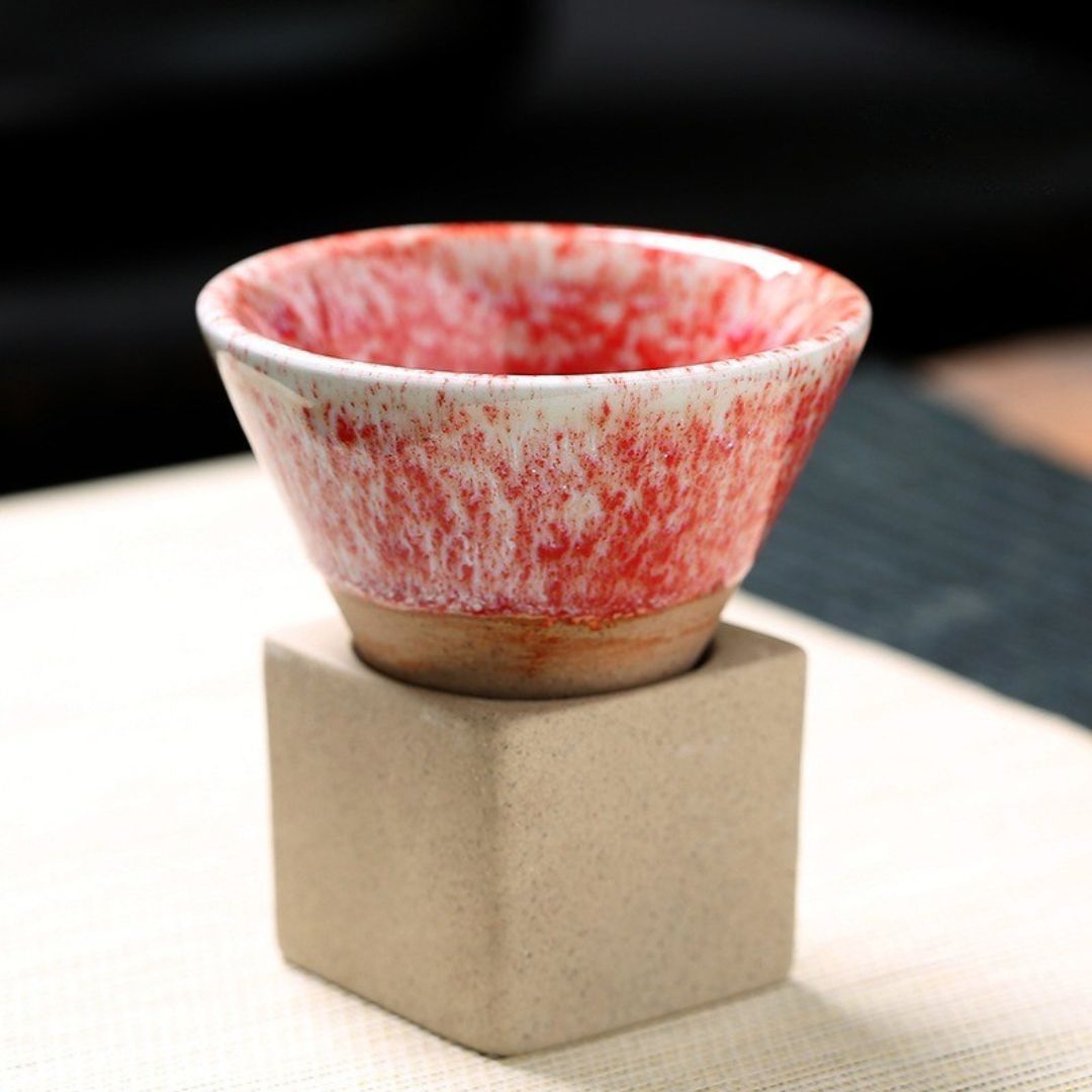 ClayMuse – Artistieke Keramische Mok met Japans Retro-Design voor een Stijlvol Moment