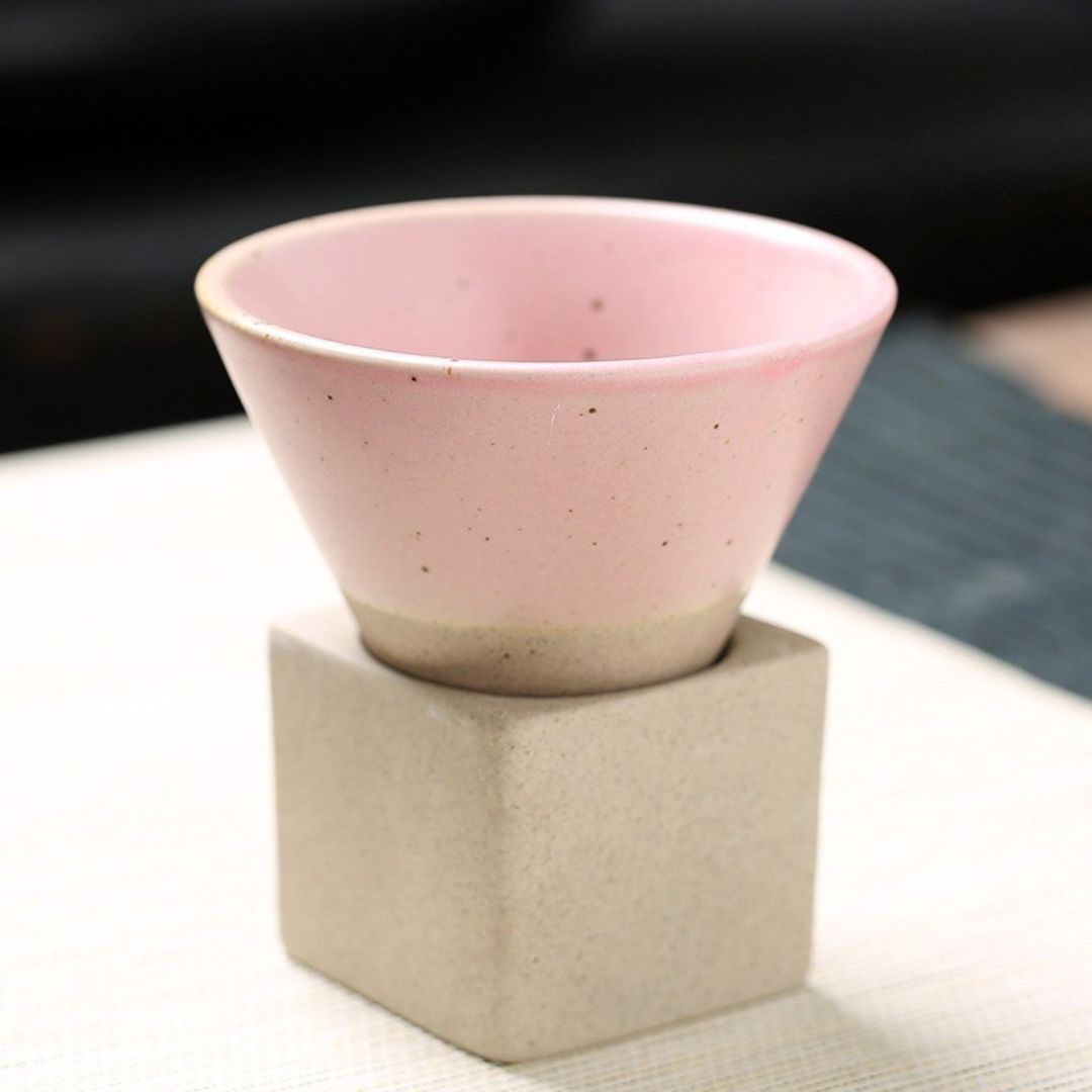 ClayMuse – Artistieke Keramische Mok met Japans Retro-Design voor een Stijlvol Moment