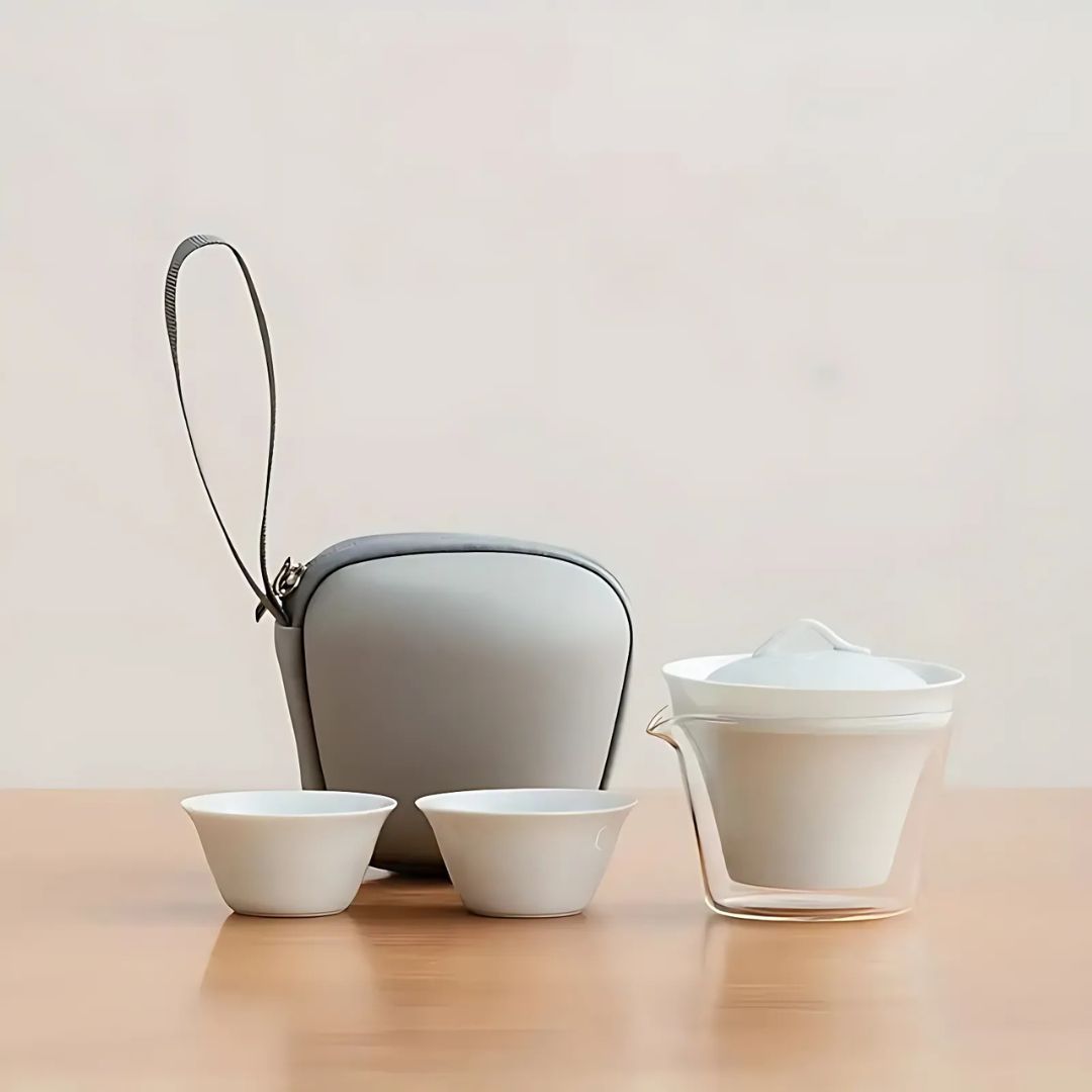 ZenFusion – Elegant & Functioneel Theeservies met Luxe Reisset voor een Stijlvolle Theeceremonie