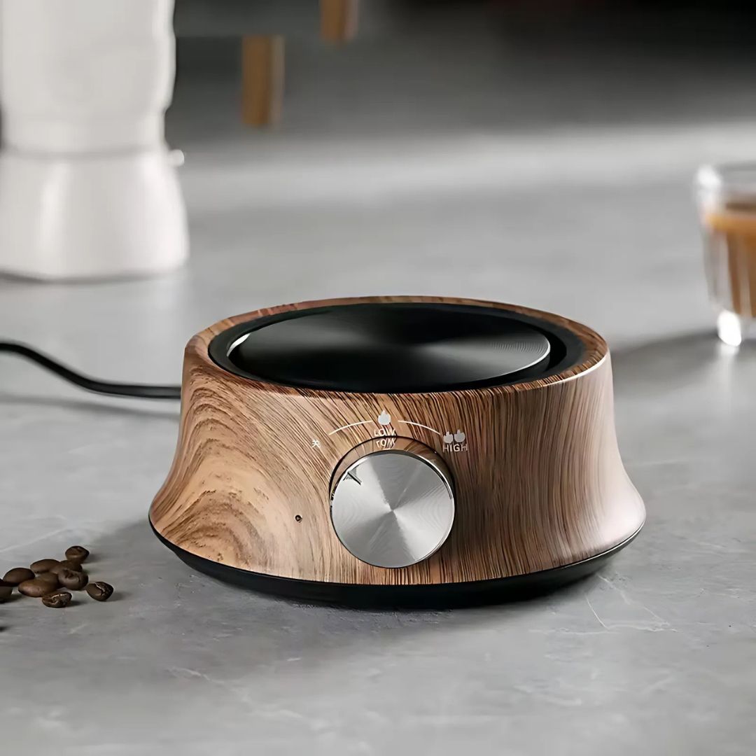HeatMuse – Luxe Compacte Kookplaat met Verfijnd Metaaldesign voor Stijlvol Gebruik