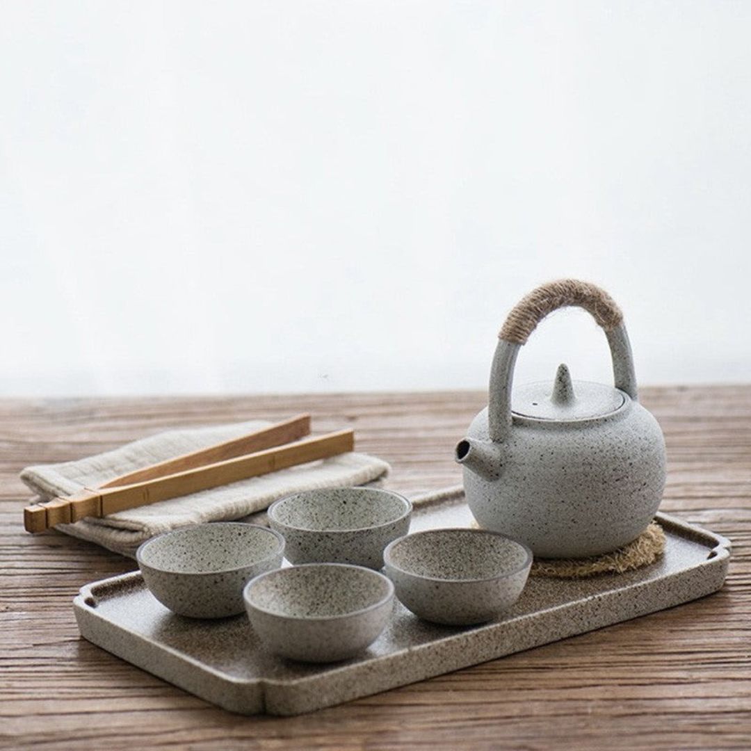 ZenClay – Verfijnd Wabi-Sabi Theeservies met Tactiele Elegantie