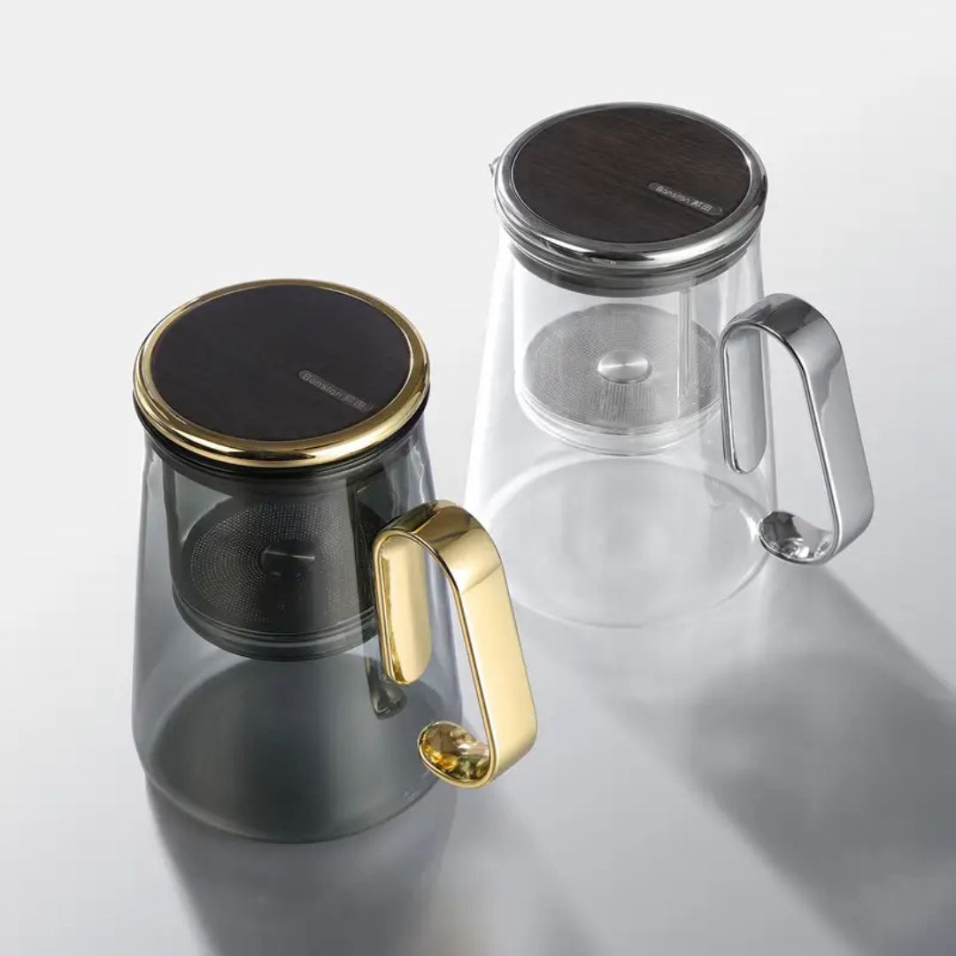 InfuZen – Luxe & Functionele Theepot van Borosilicaatglas met Magnetisch Drijvend Systeem