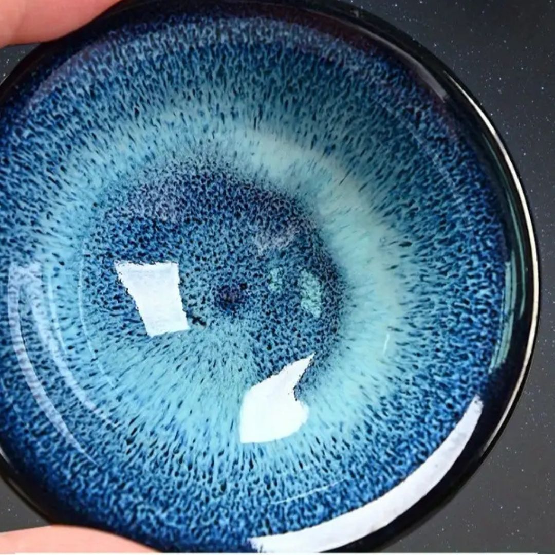 CelestiSet – Elegant Keramisch Theeservies met Hemelse Glazuurafwerking voor Stijlvolle Theemomenten