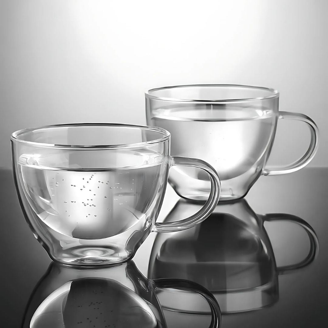 ThermaLuxe – Dubbelwandige Elegante Koffiekopjes met Zwevend Effect