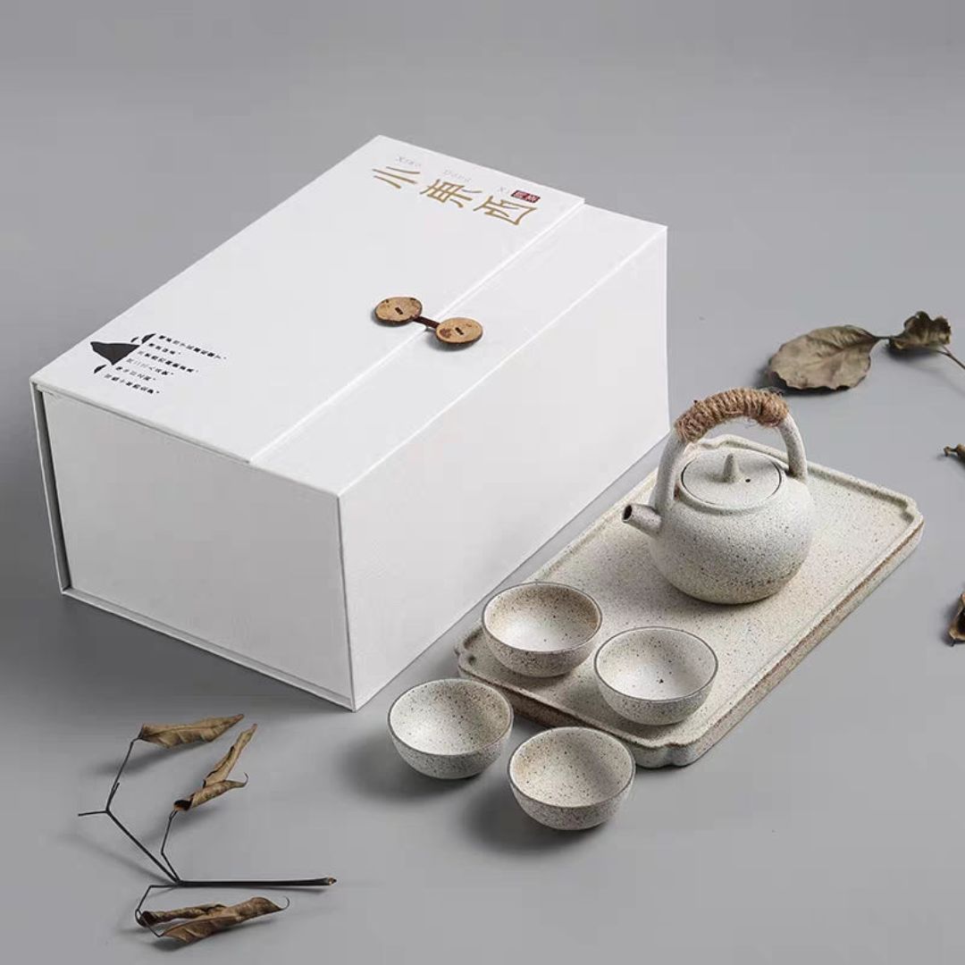 ZenClay – Verfijnd Wabi-Sabi Theeservies met Tactiele Elegantie