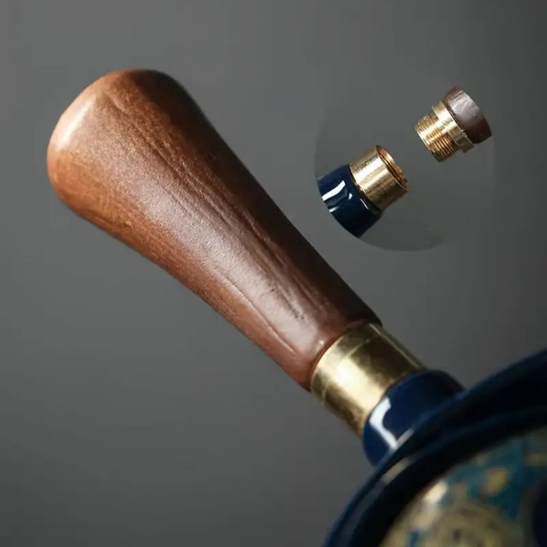 SereniBrew – Elegante Keramische Theeset met Innovatief Draaiontwerp voor Thee in Stijl