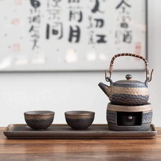 ZenPour – Authentieke Wabi-Sabi Theeset met Rustieke Elegantie