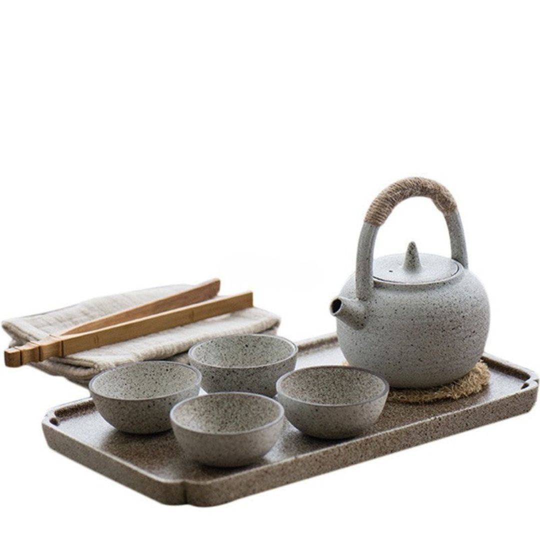 ZenClay – Verfijnd Wabi-Sabi Theeservies met Tactiele Elegantie
