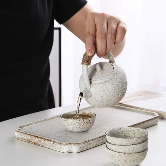 ZenClay – Verfijnd Wabi-Sabi Theeservies met Tactiele Elegantie