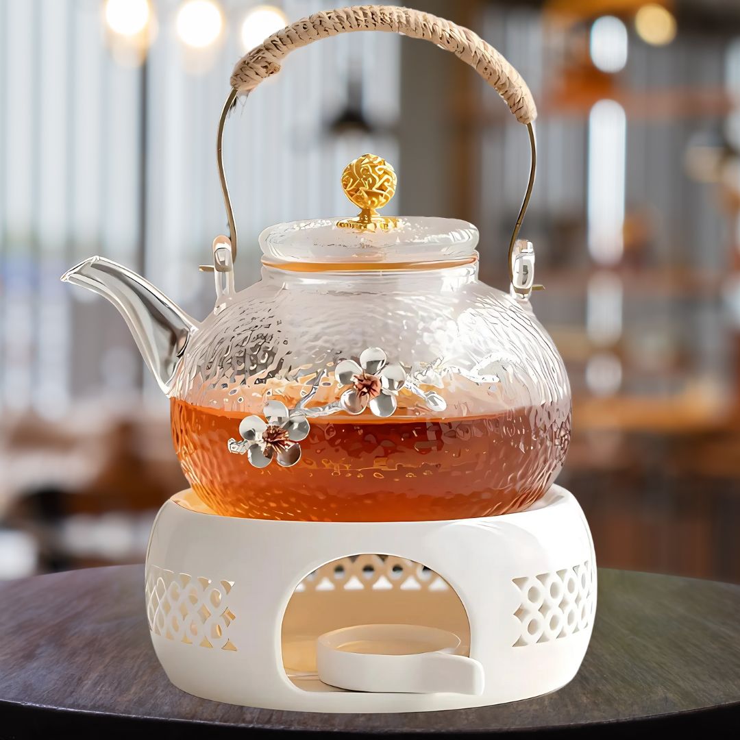 ZenAura – verfijnd Glazen Theeservies met Oosterse Elegantiesfeer